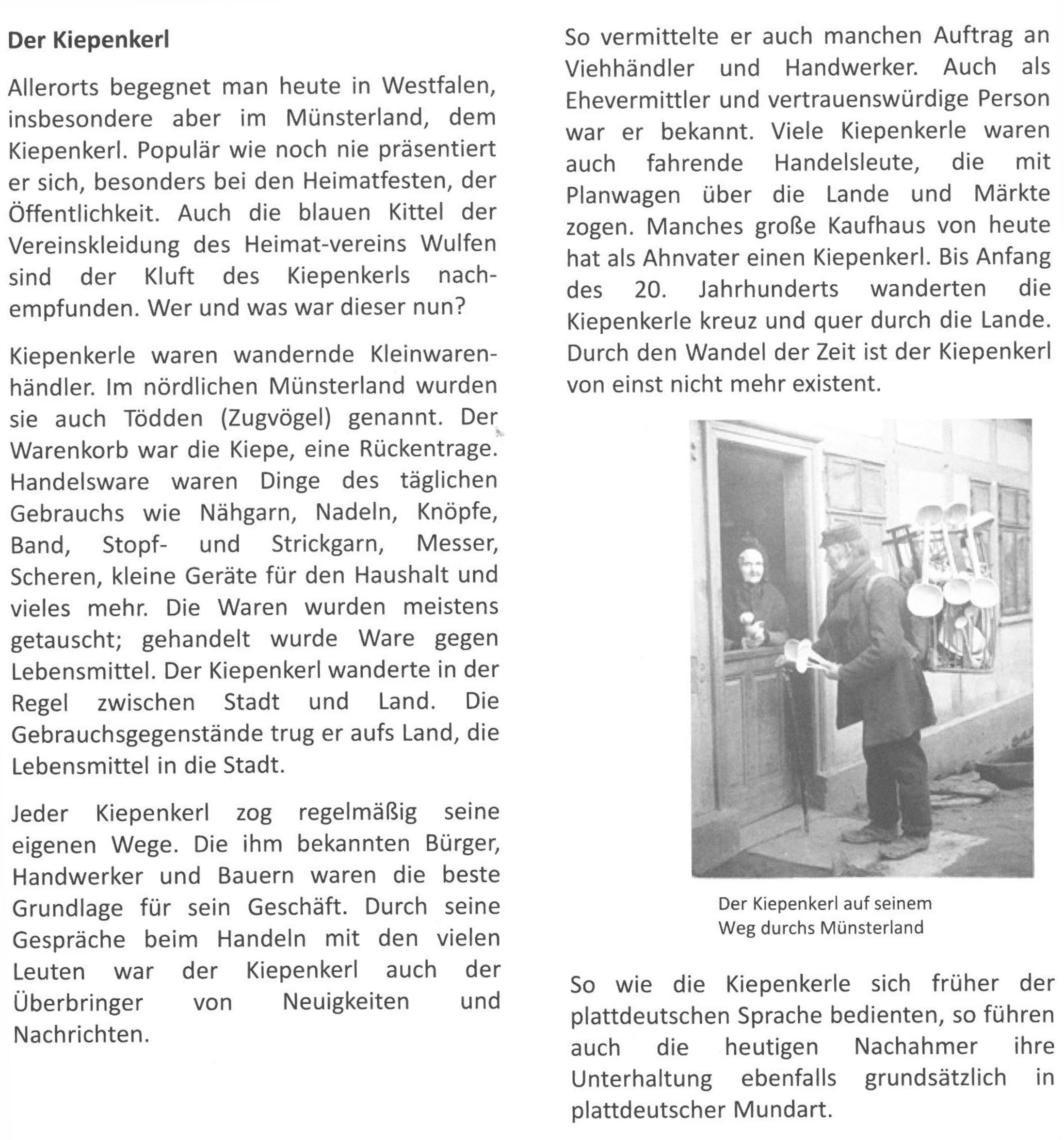 kiepenkerl auf seinem weg