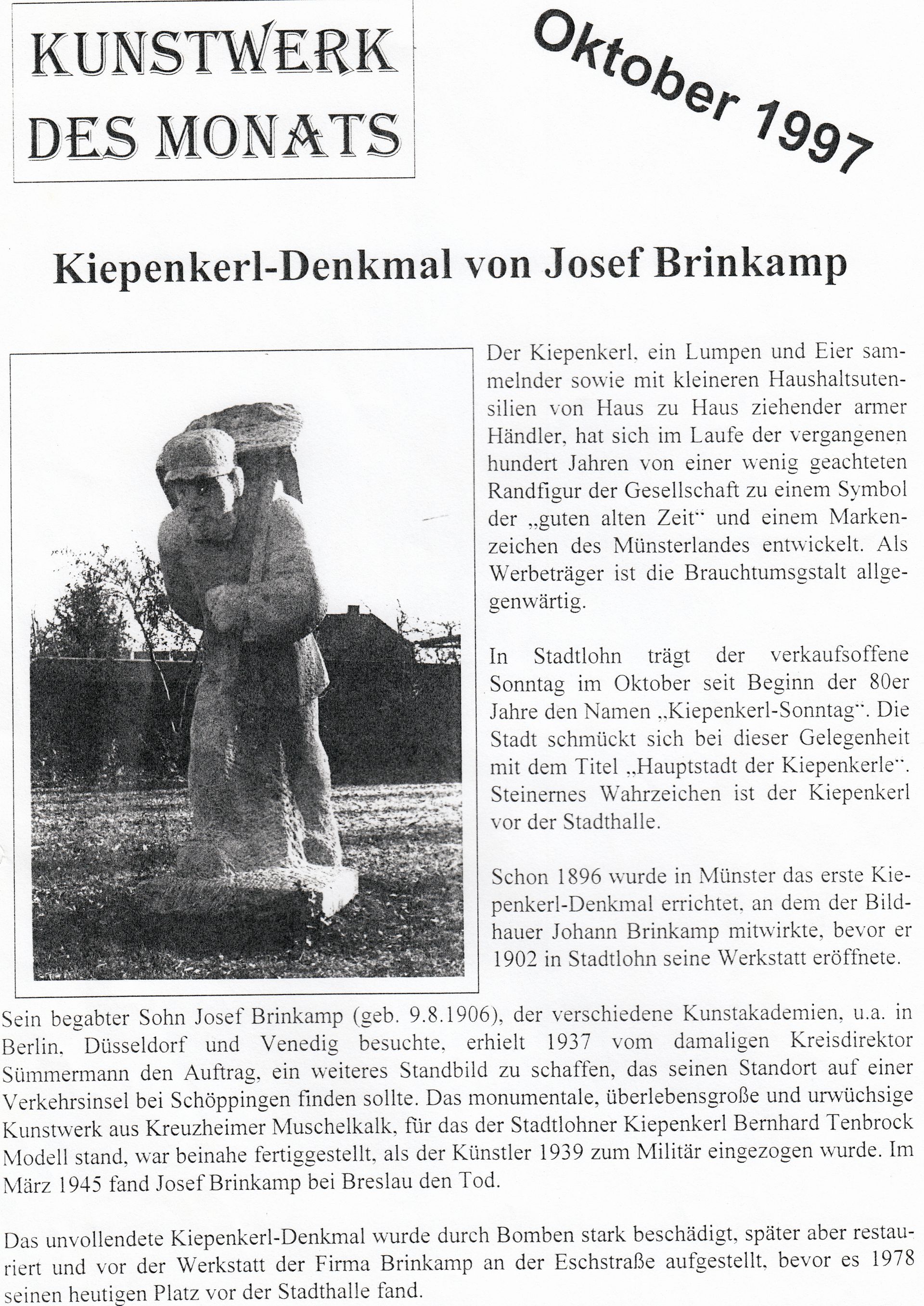 kiepenkerl denkmal